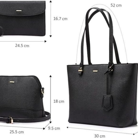 New  3pcs Purse Set   Handbags for Women Shoulder Bags Tote Satchel - Picture 14 of 16